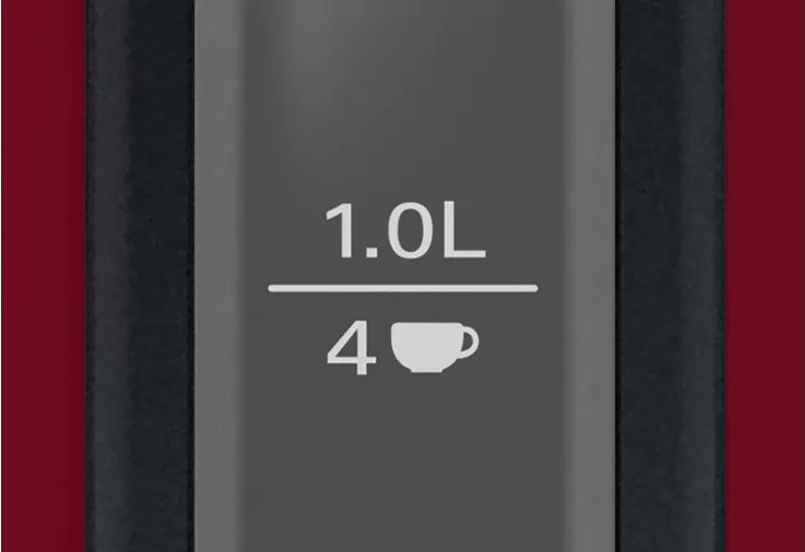 Ukaźatel jedné šálky pro úsporu času a energie