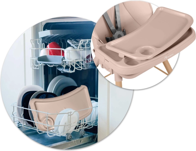 Snadné čištění díky odnímatelné vložce tácu