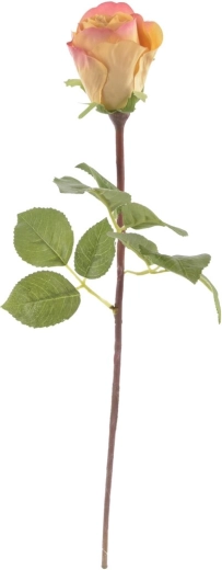 Umělá květina růže žlutá 51 cm