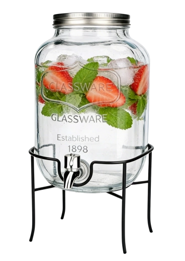 Stabilní kovový stojan pro vyšší sklenice