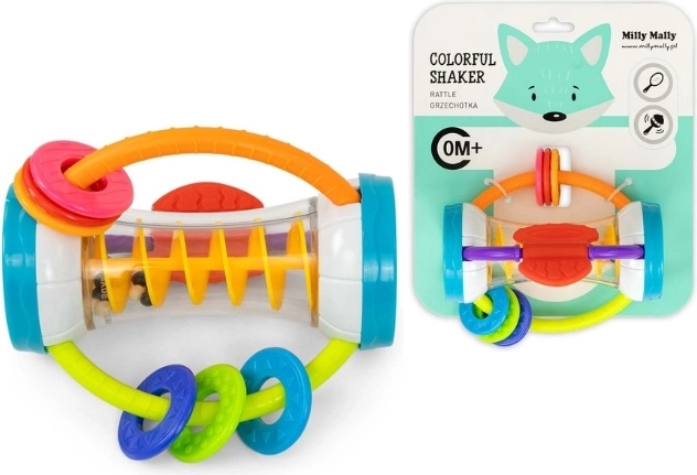 Chrastítko a kousátko Milly Mally Colorful shaker