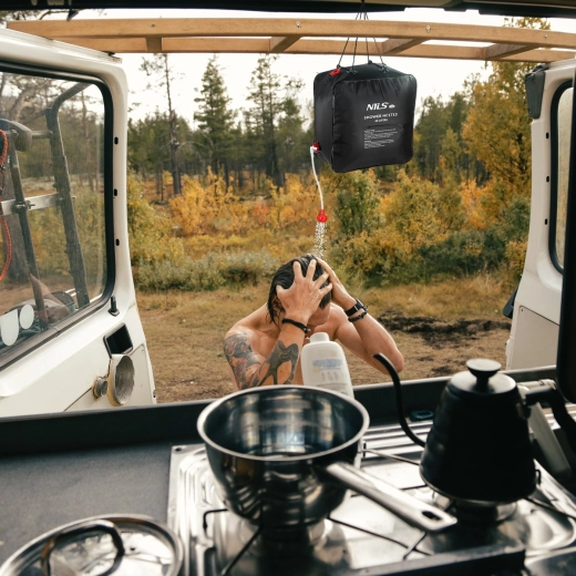 Praktická sprchová hadice a ventil