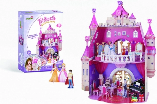 3D puzzle princezniny narozeniny