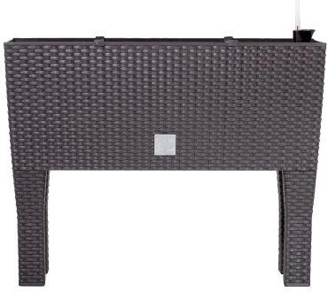 Truhlík Rato Case High tmavě hnědý 60 × 25 × 46 cm se zavlažovacím systémem