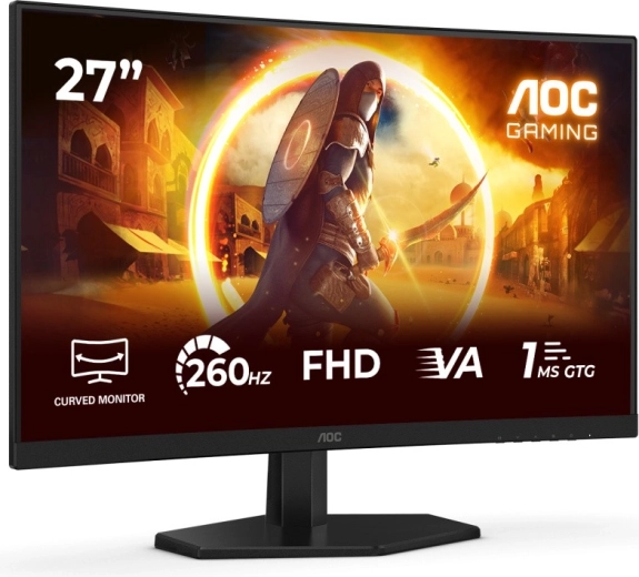 Prohnutý 27" VA panel pro lepší ponoření