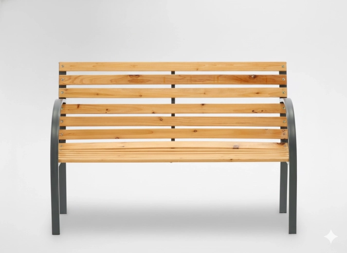Dřevěná zahradní lavice 120 × 60 × 82 cm GARDENLINE