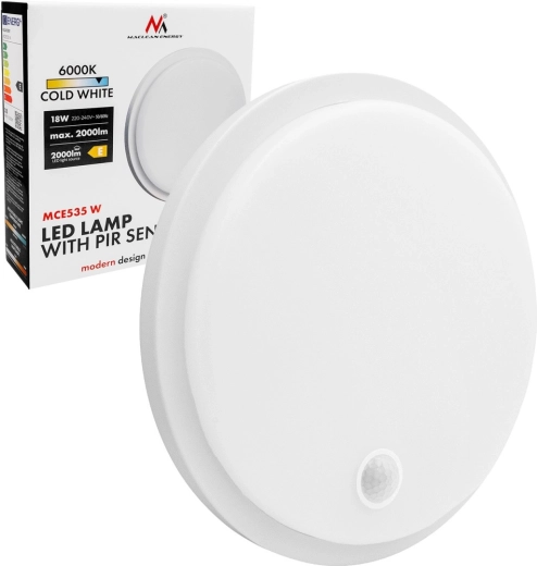 Led lampa se senzorem pohybu PIR Maclean MCE535 - 1 kus