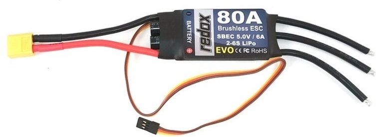 Regulátor otáček Redox EVO 80A pro bezkartáčové motory