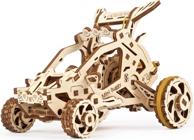 Dřevěné mechanické 3D puzzle mini bugina UGEARS, 80 dílků