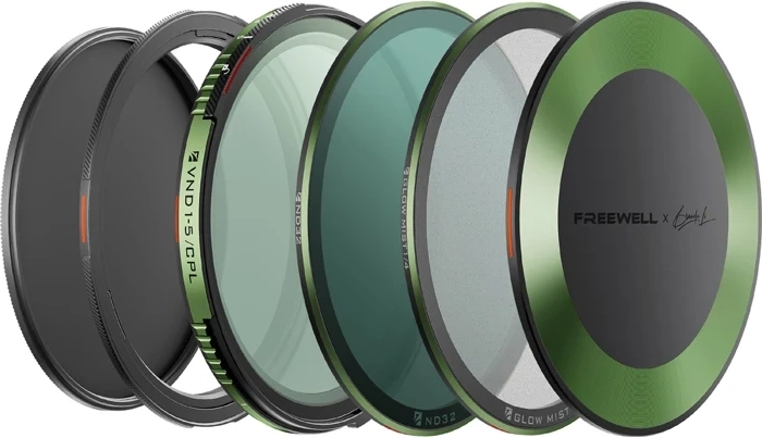 Sada variabilních filtrů ND/CPL Freewell Brandon Li 82 mm