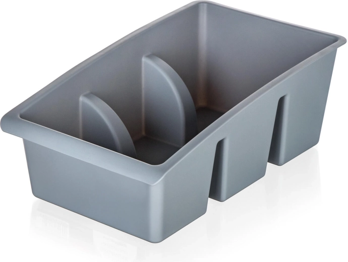 Organizér na koření do zásuvky 25 × 15 × 9 cm, šedý plast