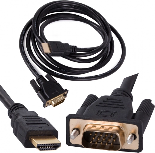 kabel HDMI na VGA 2 m, Full HD, pozlacené konektory