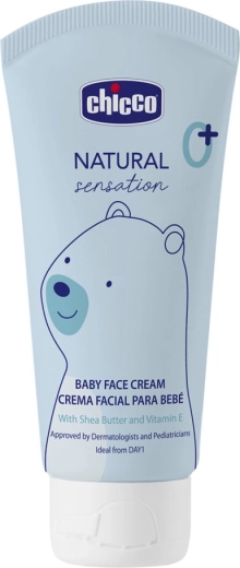 Chicco dětský pleťový krém s bambuckým máslem a vitamínem E Natural Sensation 50 ml