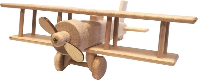 Dřevěný dvouplošník – velké letadlo
