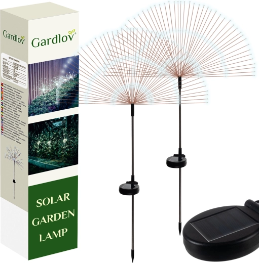 Solární zahradní LED lampy ve tvaru pampelišky Gardlov (sada 2 ks)