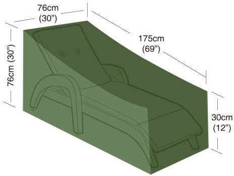 Krycí plachta na plážové lehátko, zelená, PE 90 g/m²