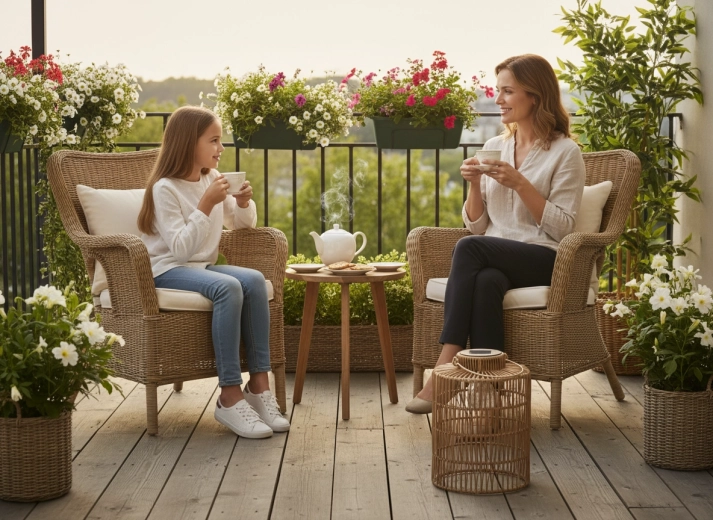 Pohodová atmosféra pro venkovní posezení