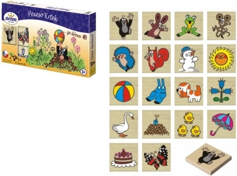 Detoa dřevěné pexeso s Krtkem