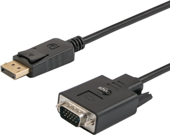 Kabel DisplayPort na VGA 1,8 m černý