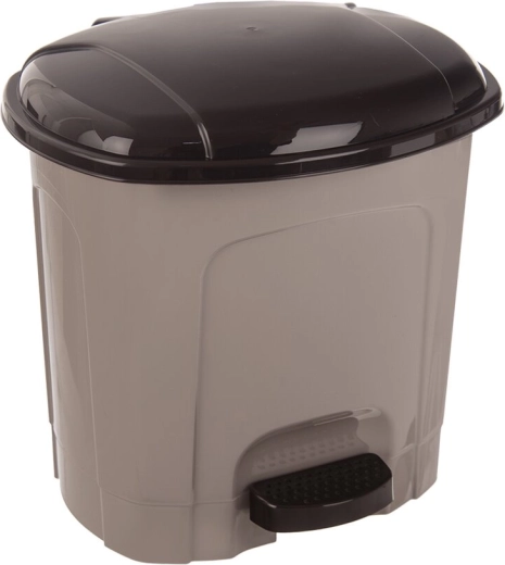 Odpadkový koš s pedálem 3 l, kávově hnědý