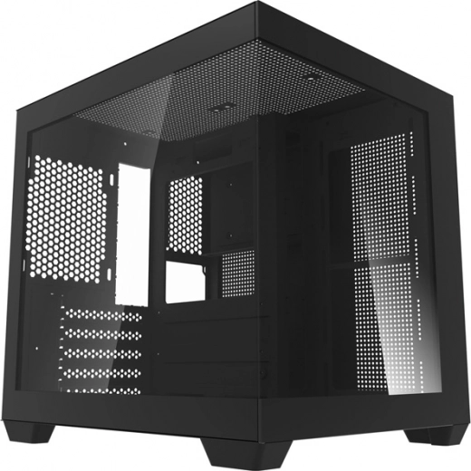 Počítačová skříň Darkflash C275P, M-ATX, tvrzené sklo, černá