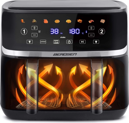 Výkonné horké vzduchové proudění a 8 programů