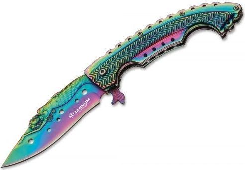 Magnum Rainbow Mermaid kapesní nůž 9,5 cm, duhový, ocel