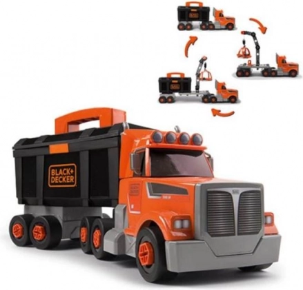 Tahač 3v1 Black+Decker s Nářadím a Jeřábem