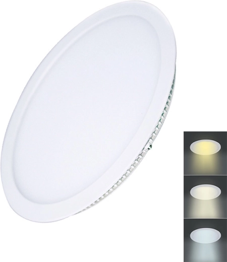 Solight led mini panel cct do podhledu, kulatý 18 w