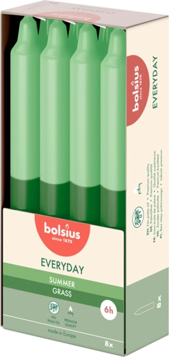Vonná kónická svíčka Summer Grass, 8 ks
