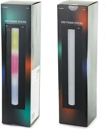Svítící pěnová LED tyč PSR1 48 cm (9 ks)