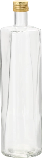 Skleněná láhev 750 ml se zlatým šroubovacím uzávěrem SOLA