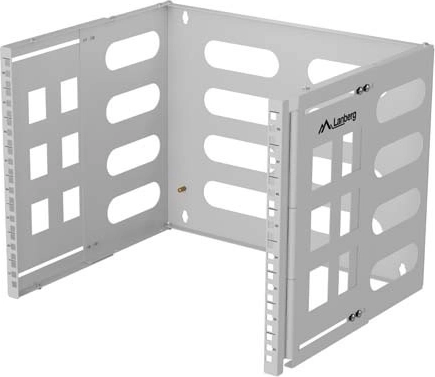 Nástěnný držák RACK 19" 8U, hloubka 400/240 mm, šedý
