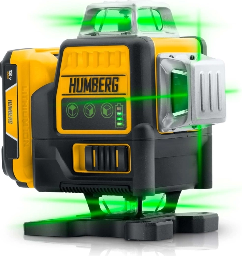 Zelený paprsek a 16 linií pro maximální viditelnost