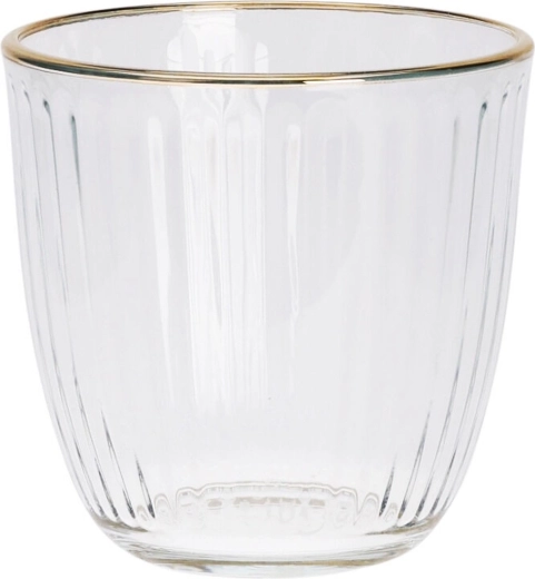 Sklenice 250 ml se zlatým okrajem