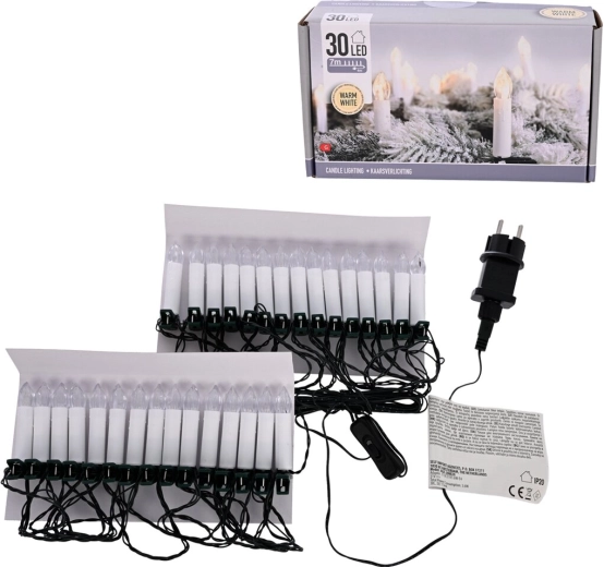 Led světelný řetěz svíčky UH 30 led 4 m žluté světlo