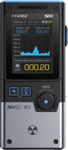 Multifunkční detektor ionizujícího záření FNIRSI GC-03 BK