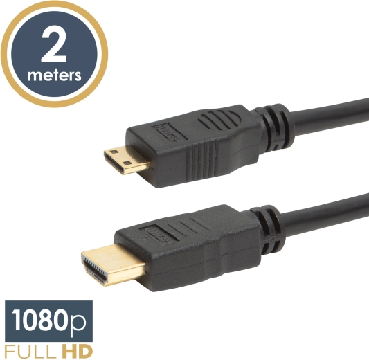 Mini HDMI kabel s micro HDMI, 2 m