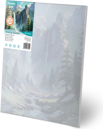 Plátno připravené k malování na dřevěném rámu