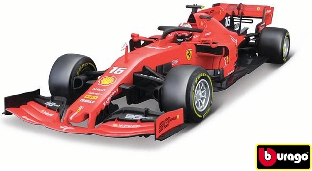 Bburago Ferrari F1 2019 SF90 Leclerc v měřítku 1:18