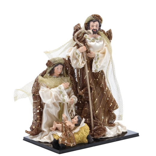 Elegantní zlaté akcenty a textilní efekt rouch