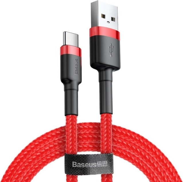 Baseus Cafule kabel USB-C 1m červený