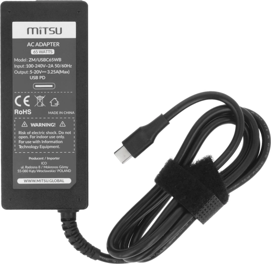 USB‑C Power Delivery s výkonem 65 W