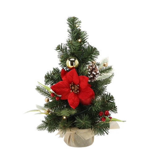 Elegantní červeno‑zlaté zdobení