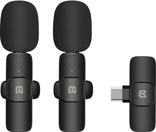 bezdrátový lavalier mikrofon usb‑c puluz pro android (duální sada)
