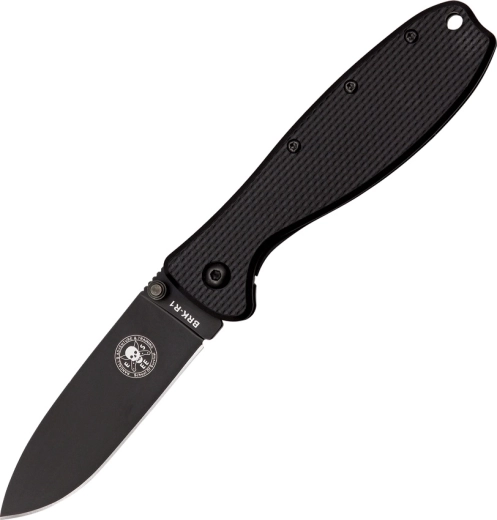 Zavírací nůž ESEE Zancudo Black, 7,7 cm, celočerný, FRN