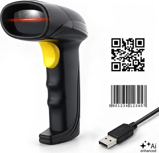 Qoltec čtečka čárových kódů 1D a 2D s USB