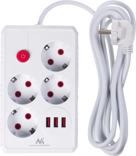 4 zásuvky + 3× USB na jednom místě