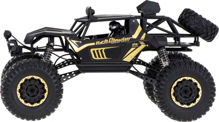 RC terénní auto Rock Crawler 1:8 s kovovou karoserií 51 cm – Černá