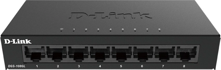 D-Link DGS-108GL gigabitový 8portový neřízený switch